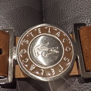 Small original lacoste leather belt